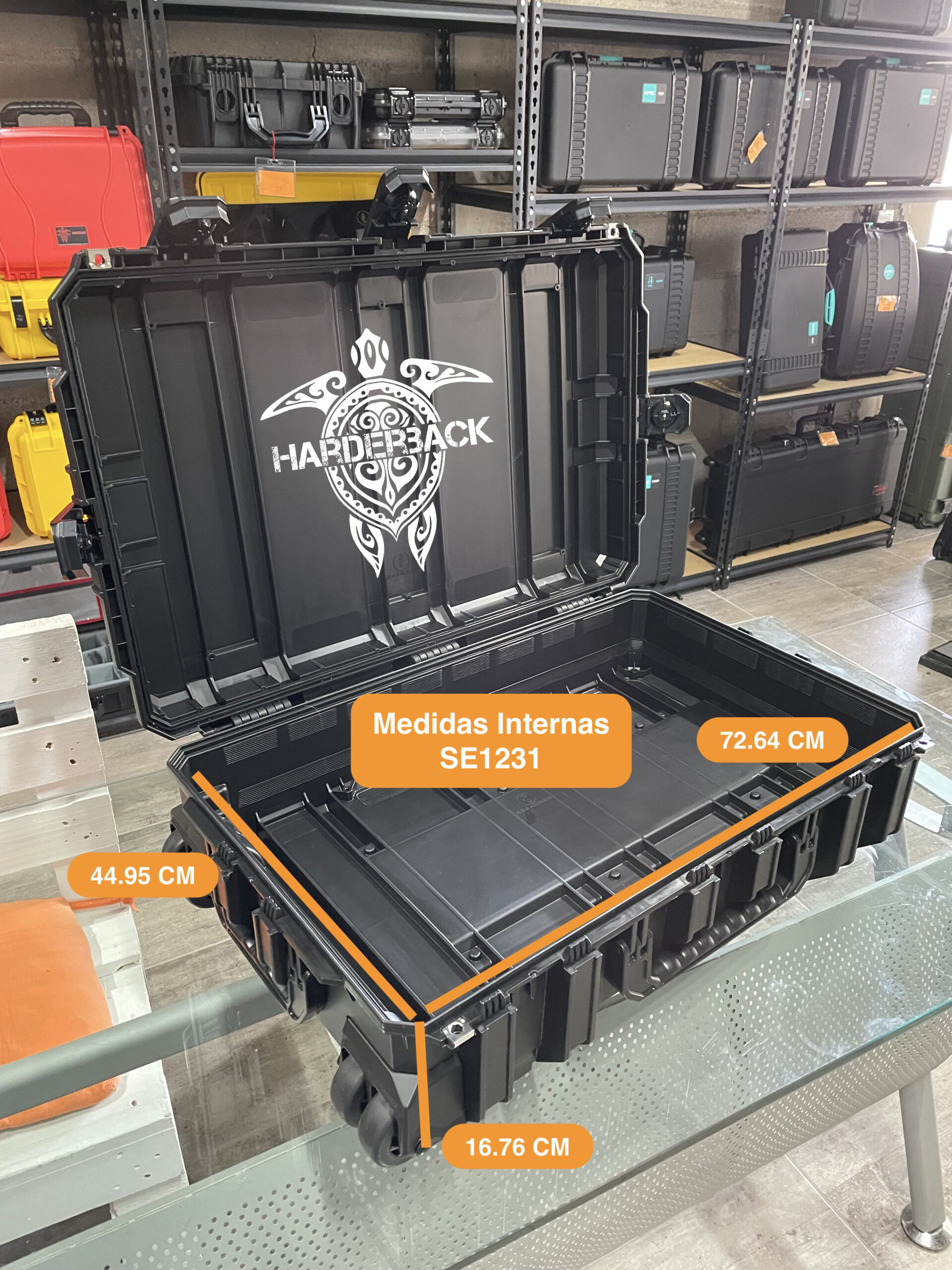 Maleta Uso Rudo con Ruedas SE1231 Harderback Medidas