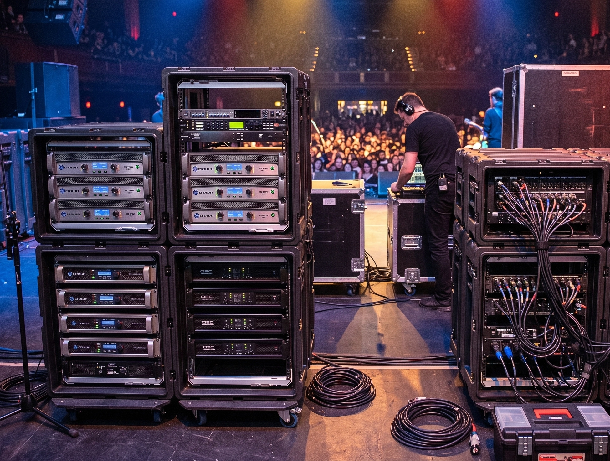 3RR-14U20-22B Harderback® Rack Mount Cases