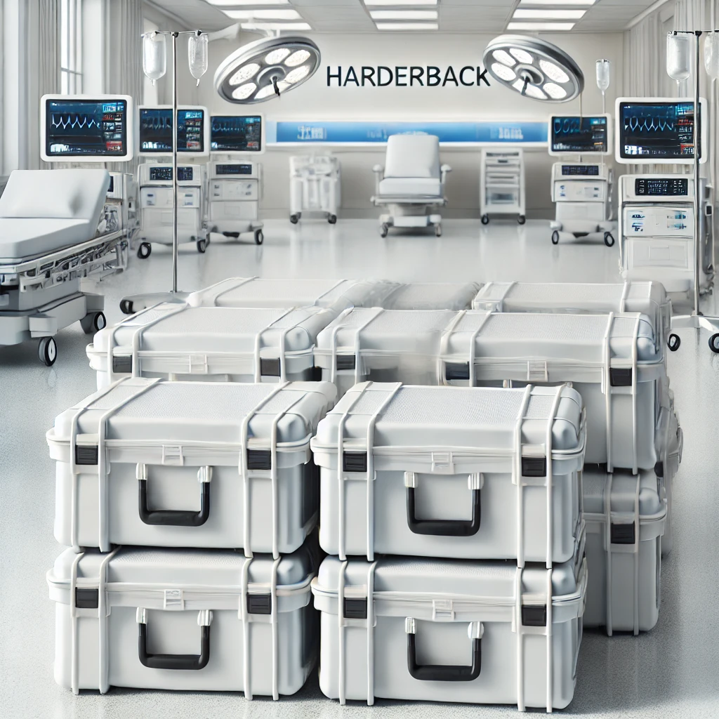 Harderback®: Maletas Grandes Rígidas con Asa y Ruedas para Equipos Médicos